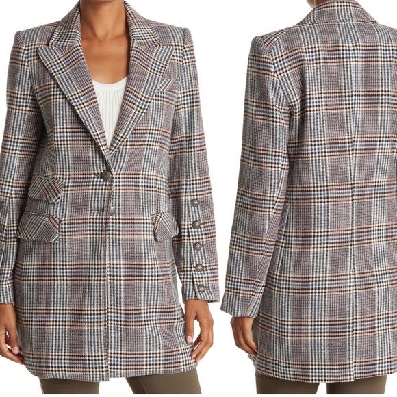 NWT Veronica Beard Reese Dickey Coat. Size 4,6. Plaid Print - Picture 4 of 13